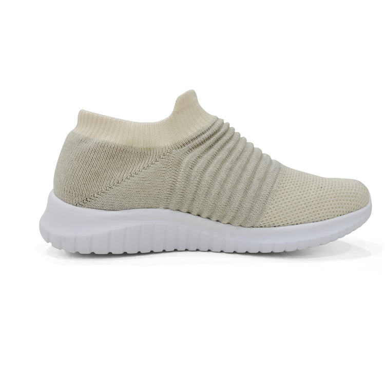 China Popular Latest Fashion Slip-On Knit Sneaker Cheap Sports Running Casual Shoes