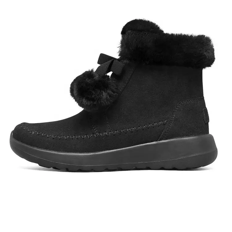China OEM ODM Service New Style Anti Slip Snow Fur Adult Boots Women Winter Shoes