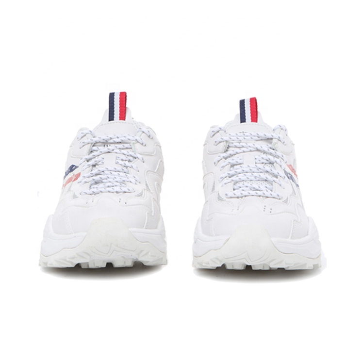 China Fashion Style Lace-up White Anti Slip Platform Sneaker Unisex Outdoor Casual Shoes