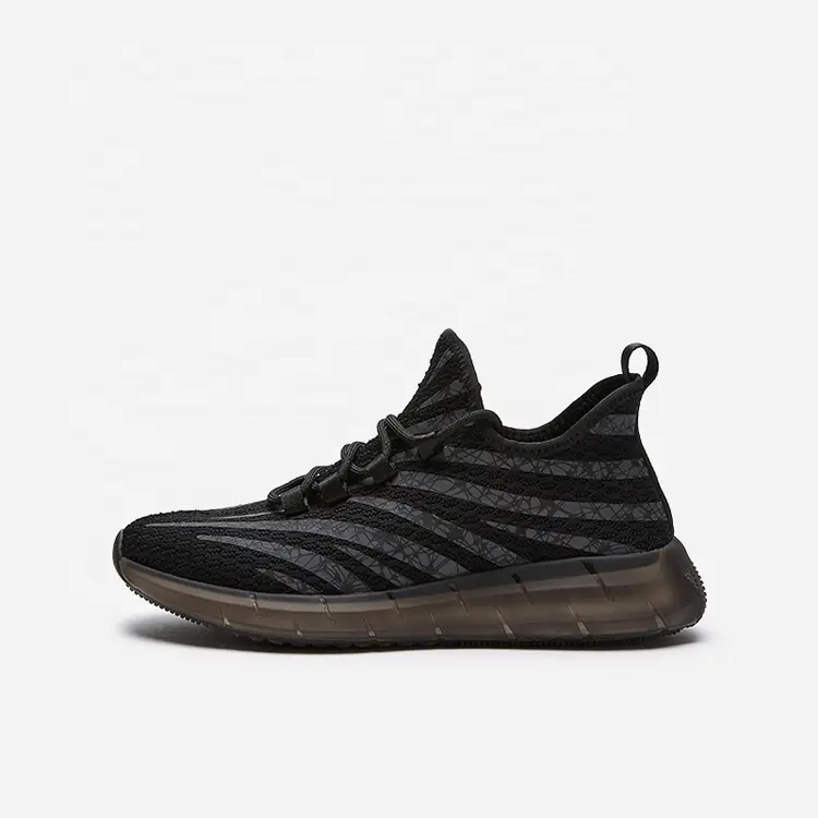 China Fashion Light Weight Anti-slip Walking Zapatos Sneakers Knit Casual Shoes for Men Women